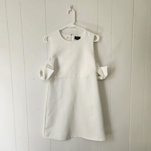 Bardot Junior Girl's Iva Shift Bow Dress, Gardenia, 18